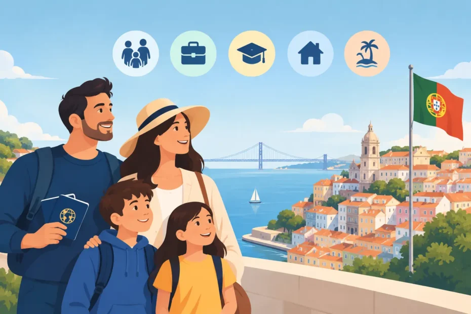 Best Portugal Visas for Families: 5 Clear Paths